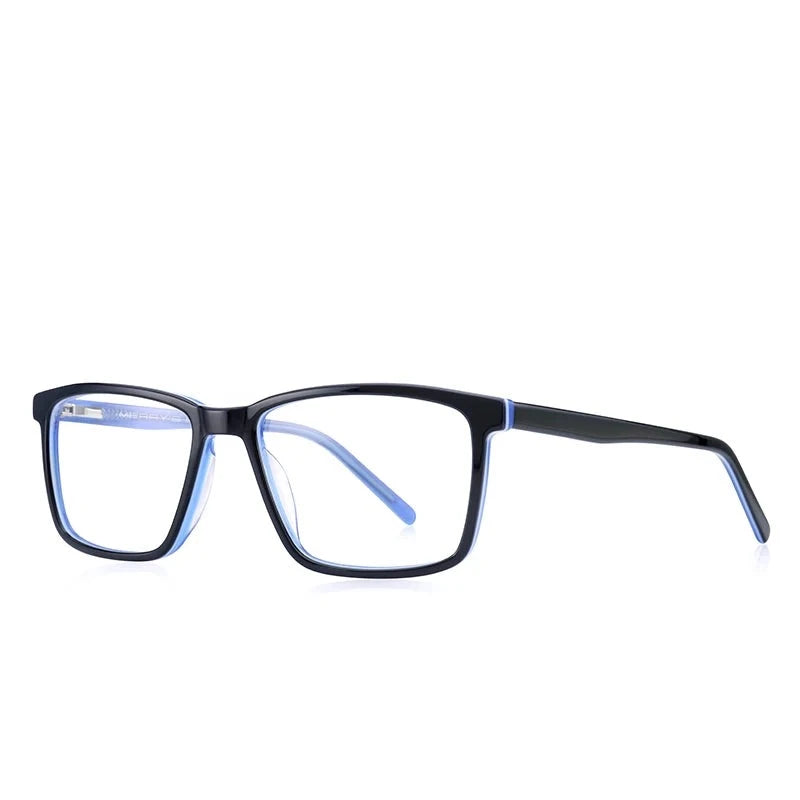 Kid's Acetate Frame Square Shaped Light Blocking Computer Glasses