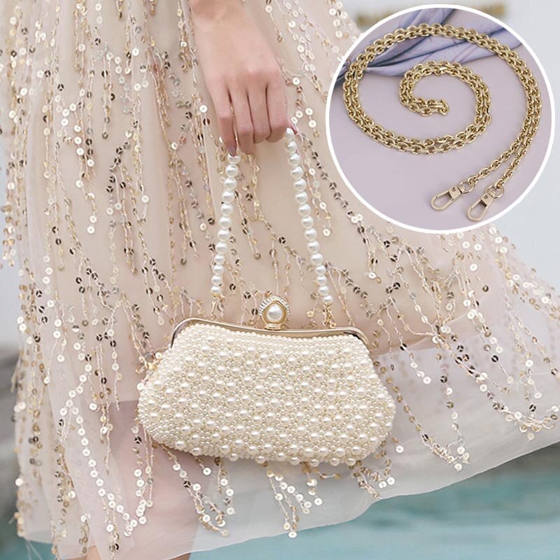 Women's Beaded Hasp Closure Bridal Wedding Luxury Pearl Clutch