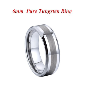 Men's Tungsten Cubic Zirconia Prong Setting Geometric Shape Ring