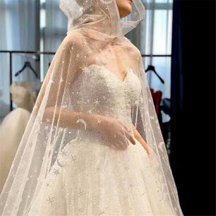 Women's Polyester Cut Edge One-Layer Trendy Bridal Wedding Veils