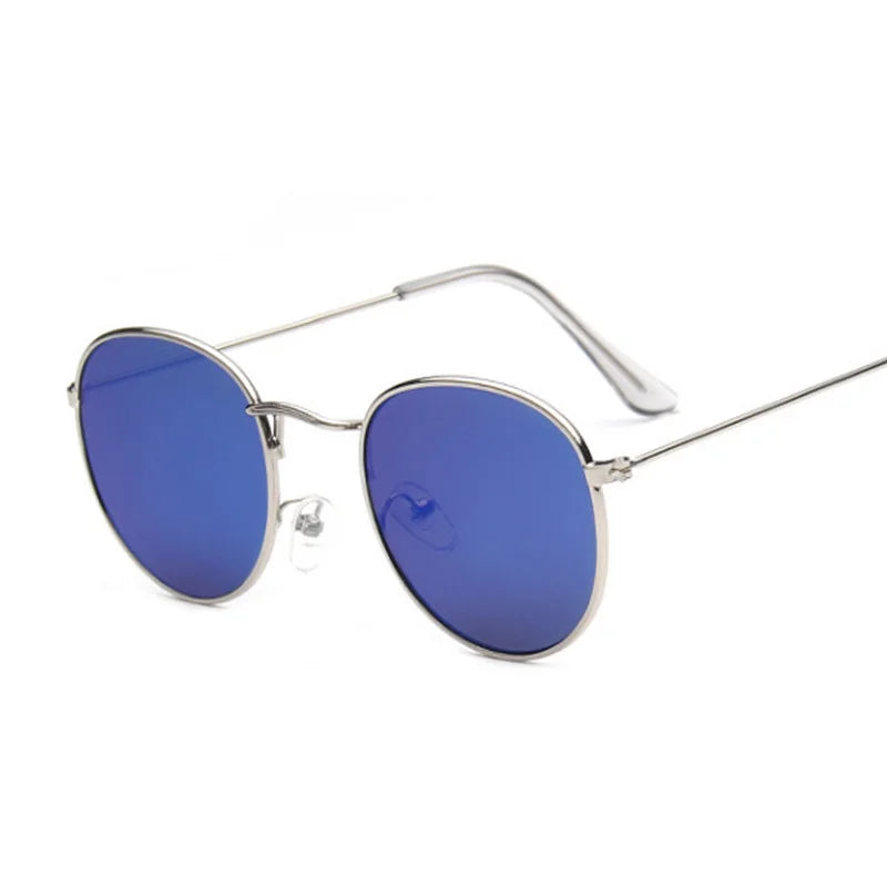 Women's Alloy Frame Acrylic Lens Oval Shape Vintage Sunglasses