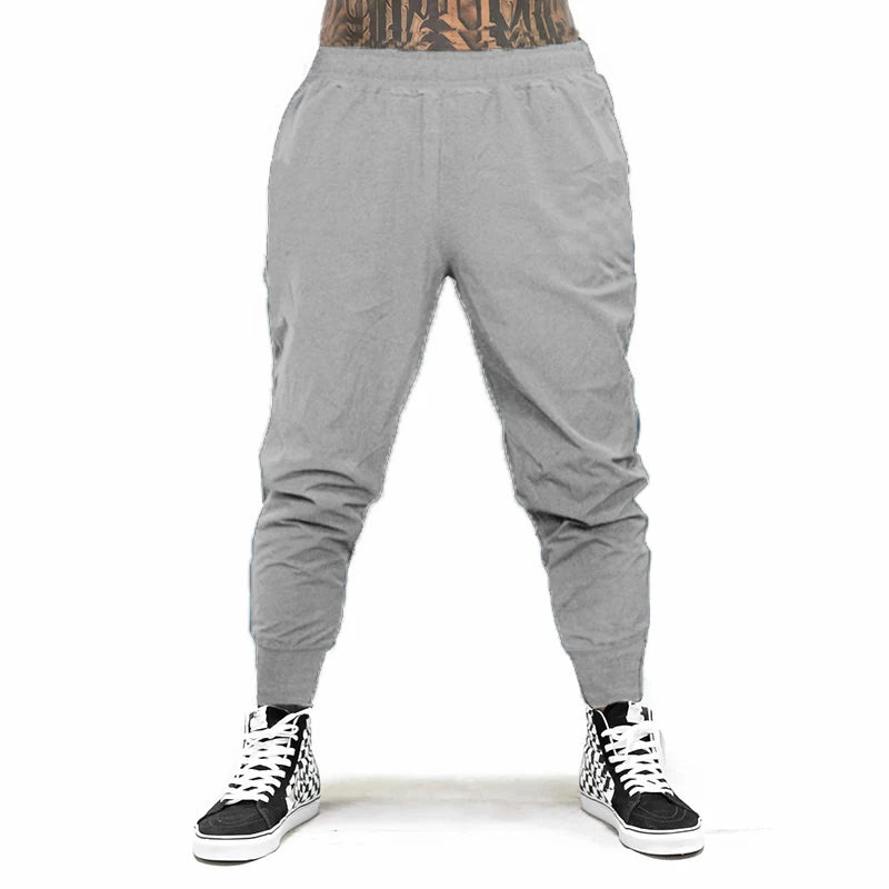 Men's Polyester Drawstring Closure Breathable Sports Trousers