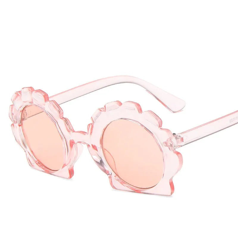 Kid's Plastic Frame Resin Lens UV400 Protection Round Sunglasses