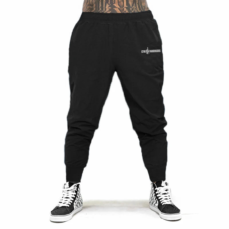 Men's Polyester Quick Dry Elastic Waist Closure Sports Trousers