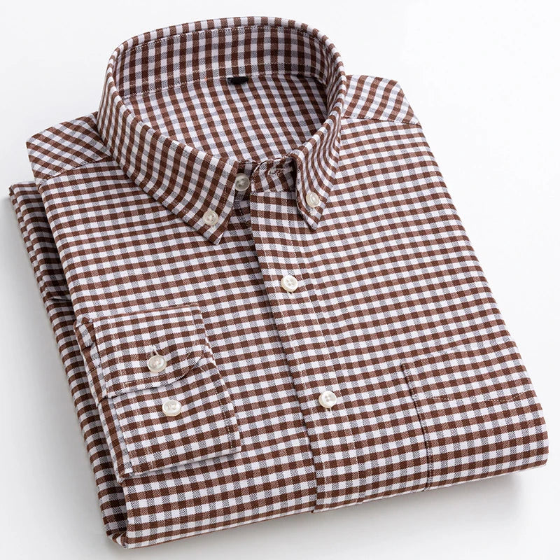 Men's Cotton Turndown Collar Full Sleeves Casual Wear Shirts