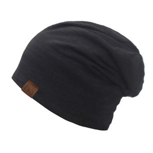 Men's Polyester Skullies Beanies Striped Pattern Casual Warm Cap