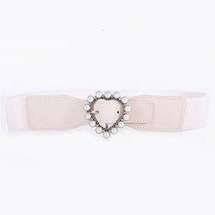 Women's Polyester Pin Buckle Closure Solid Pattern Trendy Belts