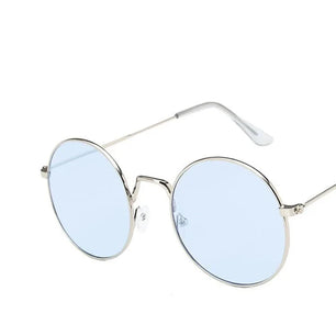 Women's Alloy Frame Polaroid Lens Round Shaped UV400 Sunglasses