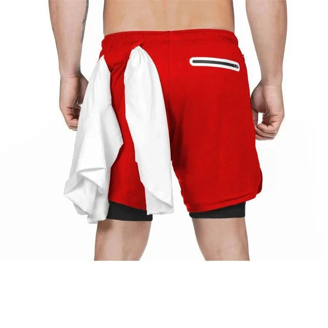 Men's Polyester Drawstring Closure Quick-Dry Swimwear Shorts