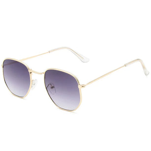 Women's Alloy Frame Polycarbonate Lens Square Shape Sunglasses