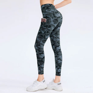 Women's Polyester High Waist Elastic Closure Sports Wear Leggings