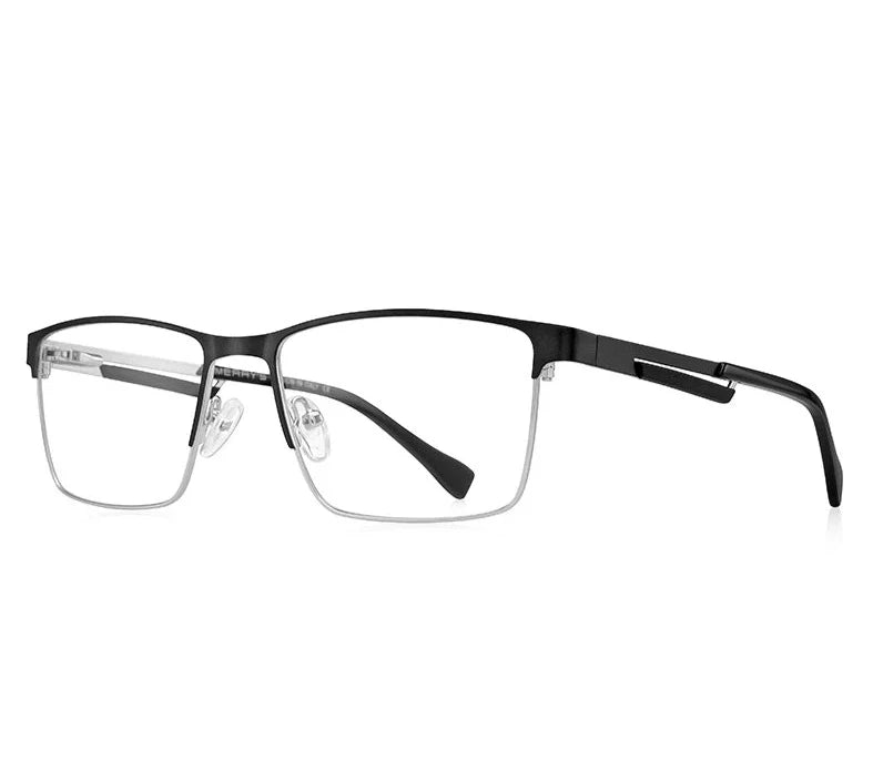 Men's Titanium Frame Full-Rim Square Shaped Luxury Trendy Glasses