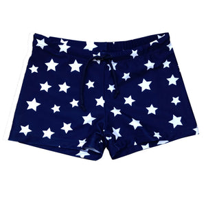 Kid's Boys Nylon Quick-Dry Star Pattern Beach Swimwear Shorts