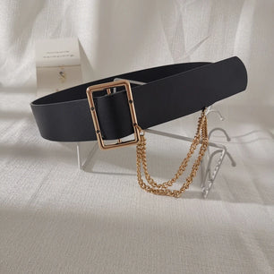 Women's PU Leather Chain Tassel Solid Pattern Casual Wear Belts