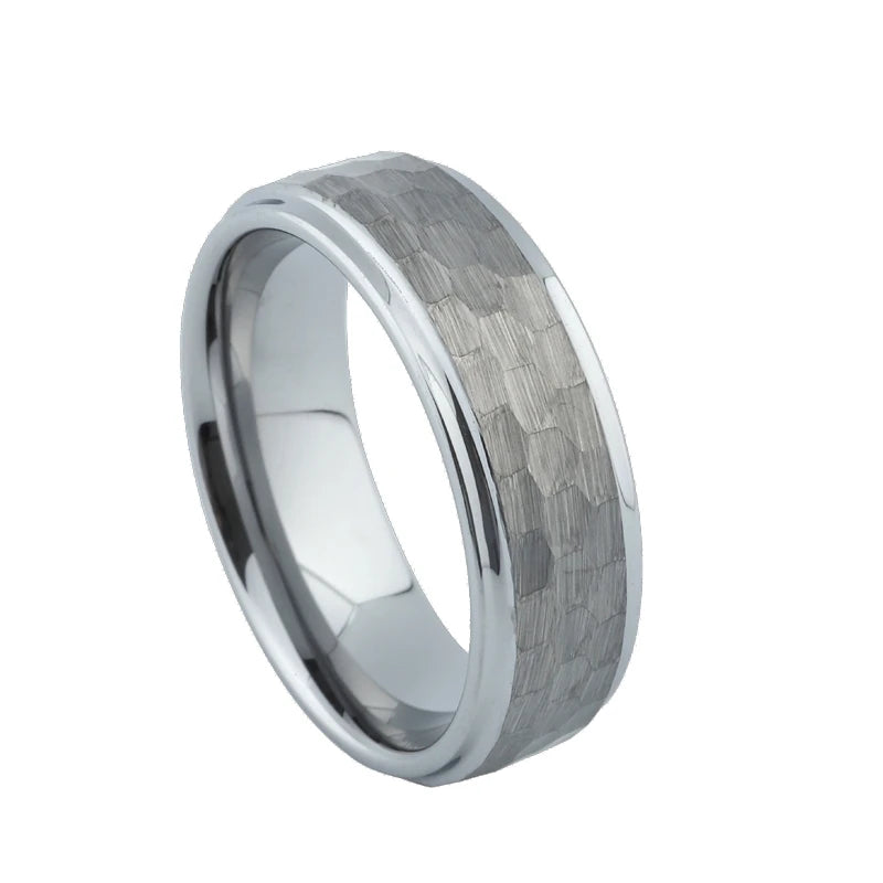 Men's 100% Tungsten Round Shaped Trendy Elegant Wedding Ring