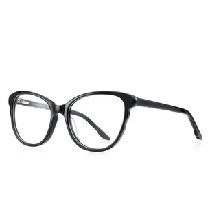 Kid's Cat Eye Acetate Frame Light Blocking Trendy Computer Glasses