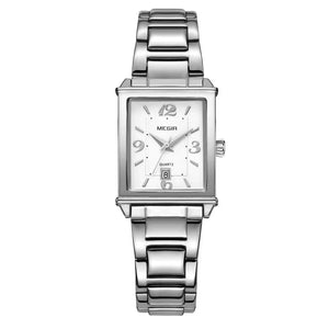 Women's Stainless Steel  Bracelet Clasp Luxury Quartz Watch