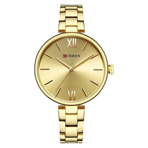 Women's Alloy Case Bracelet Clasp Luxury Classic Quartz Watch