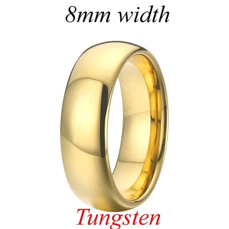 Men's 100% Tungsten Metal Geometric Shaped Trendy Wedding Ring