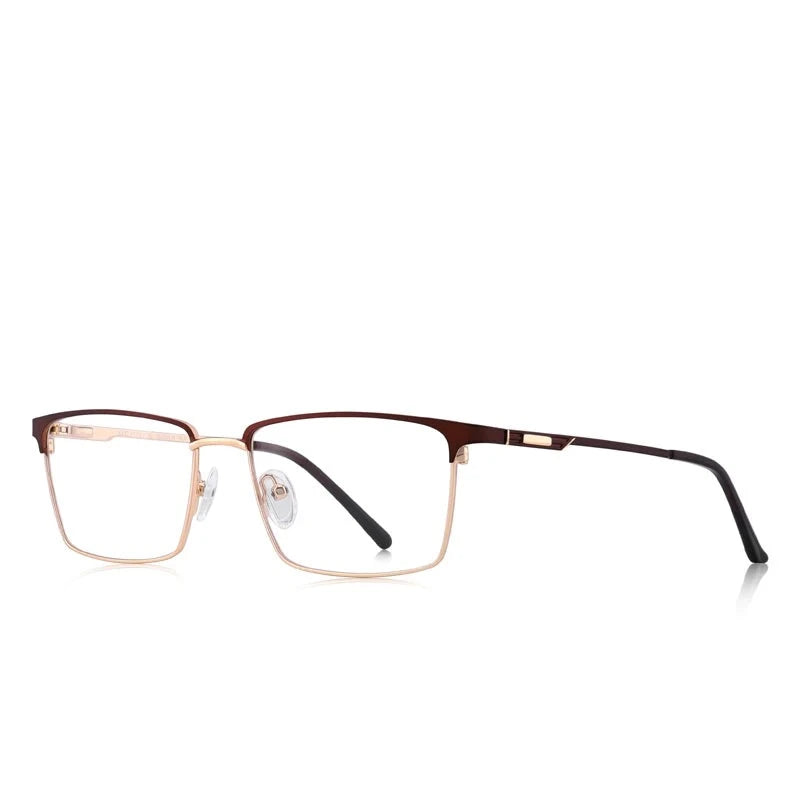 Men's Alloy Frame Full-Rim Square Shaped Trendy Optical Glasses