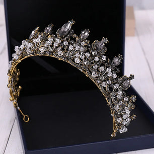 Women's Zinc Alloy Plant Pattern Tiaras Bridal Classic Crown