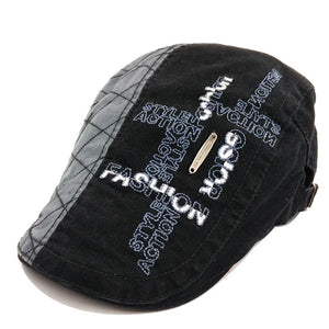 Men's Cotton Adjustable Strap Letter Pattern Casual Winter Hat