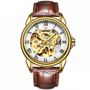 Men's Automatic Stainless Steel  Folding Clasp Round Watches