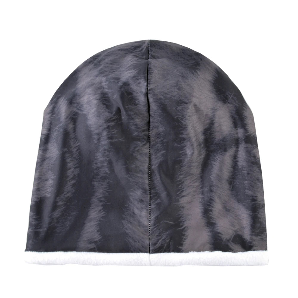 Women's Acrylic Animal Pattern Casual Wear Hip Hop Winter Cap