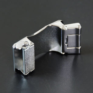 Men's Cowskin Automatic Buckle Closure Plain Pattern Strap Belts