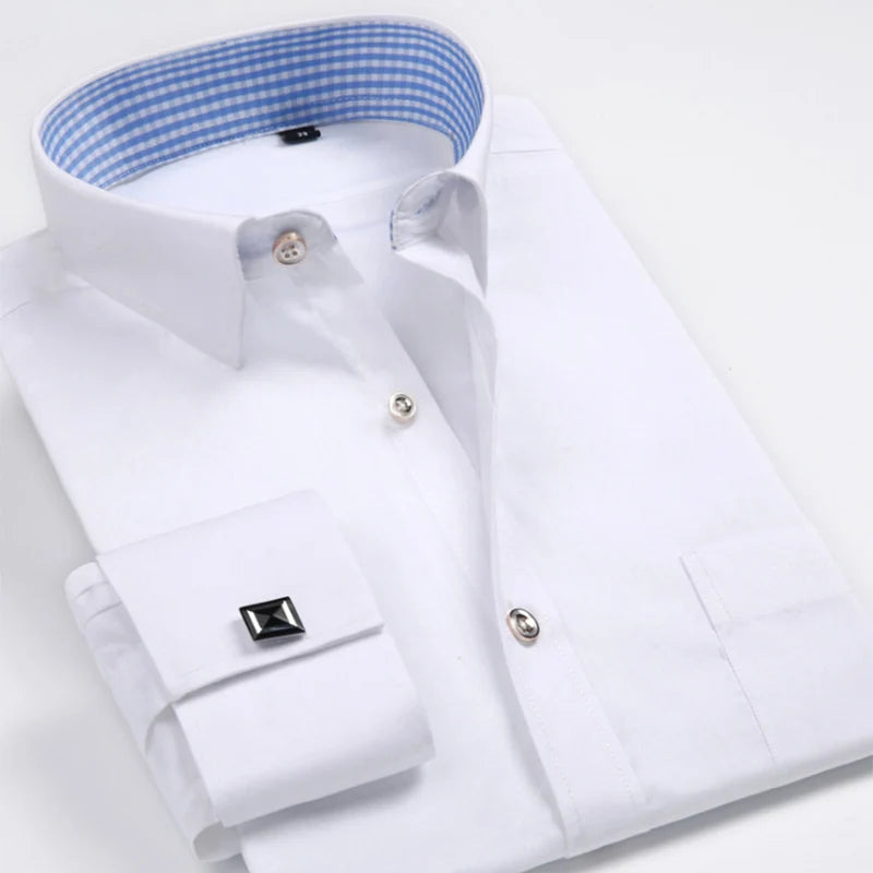 Men's Cotton Turn-Down Collar Full Sleeve Single Breasted Shirt