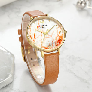 Women's Stainless Steel Round Shaped Waterproof Luxury Watch