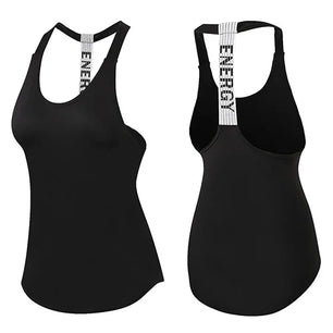 Women's Polyester O-Neck Sleeveless Breathable Fitness Workout Top