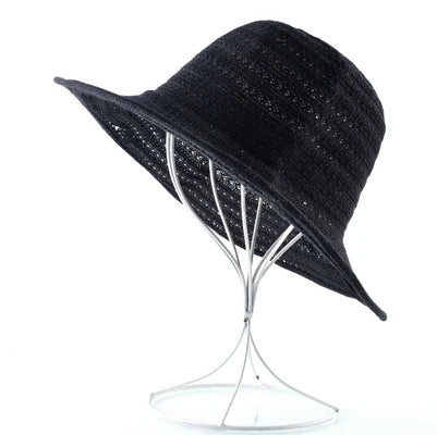 Women's Polyester Solid Pattern Sun Protection Glamorous Hat