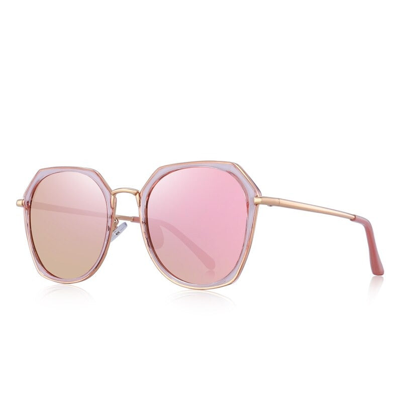 Women's Acetate Frame Polarized Square Shaped UV400 Sunglasses