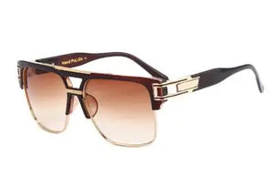 Men's Alloy Frame CR-39 Lens Square Shaped Luxury Sunglasses