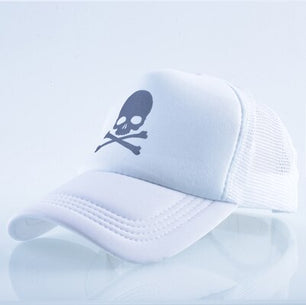 Men's Polyester Adjustable Strap Casual Skeleton Baseball Cap