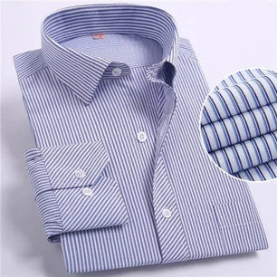 Men's Cotton Turn-Down Collar Full Sleeves Single Breasted Shirt