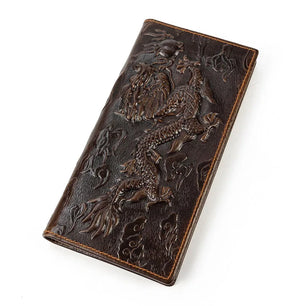 Men's Genuine Leather Alligator Pattern Card Holder Trendy Wallet