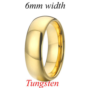 Men's 100% Tungsten Metal Geometric Shaped Trendy Wedding Ring