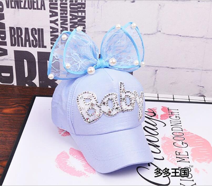 Women's Cotton Pearl Pattern Casual Wear Hip-Hop Snapback Caps