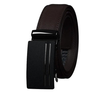 Men's Cowskin Automatic Alloy Buckle Plain Pattern Strap Belts