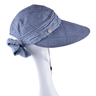 Women's Cotton Solid Pattern Anti-UV Sun Protection Trendy Hat