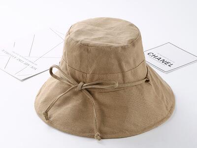 Women's Polyester Solid Pattern Casual Wear Anti-UV Bucket Hats