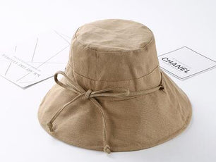 Women's Polyester Solid Pattern Casual Wear Anti-UV Bucket Hats