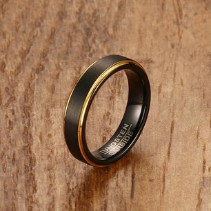 Men's Metal Tungsten Geometric Pattern Classic Wedding Ring