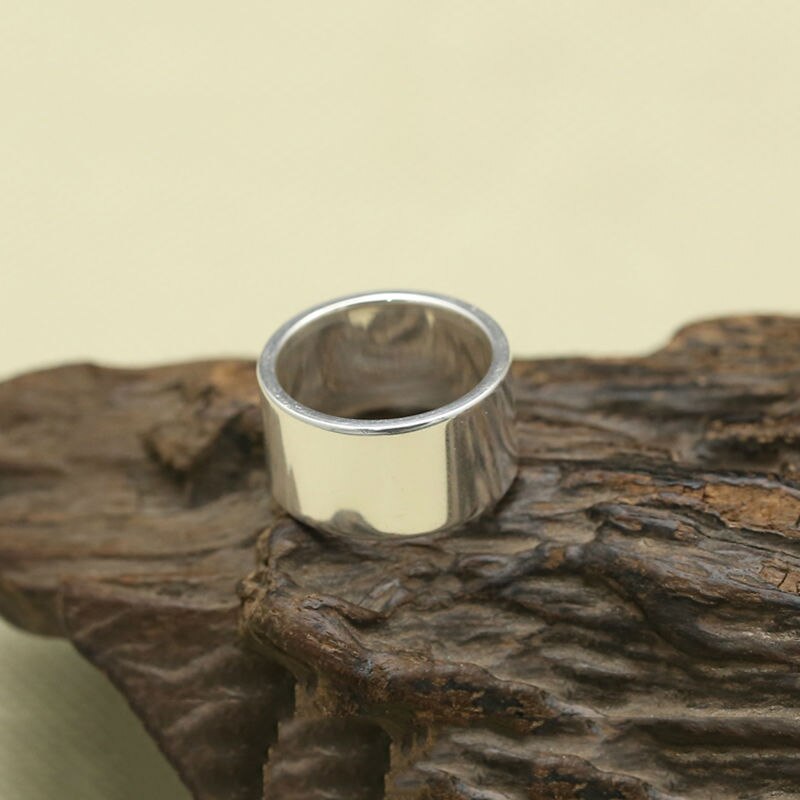 Men's 100% 925 Sterling Silver Geometric Pattern Party Ring