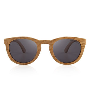 Women's Wooden Frame Polycarbonate Lens Cat Eye Retro Sunglasses