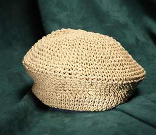 Women's Straw Knitted Pattern Vintage Casual Wear Beret Hat