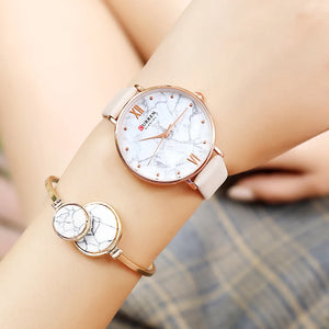 Women's Stainless Steel Round Shaped Waterproof Luxury Watch