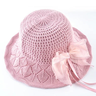 Women's Polyester Solid Pattern Sun Protection Formal Beach Hat